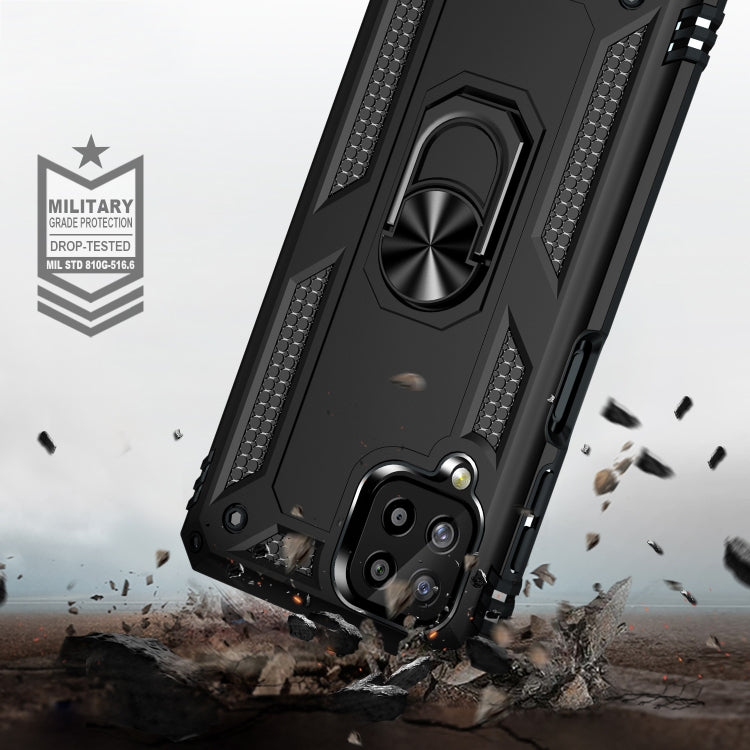 For Samsung Galaxy A22 4G Shockproof TPU + PC Protective Case with 360 Degree Rotating Holder