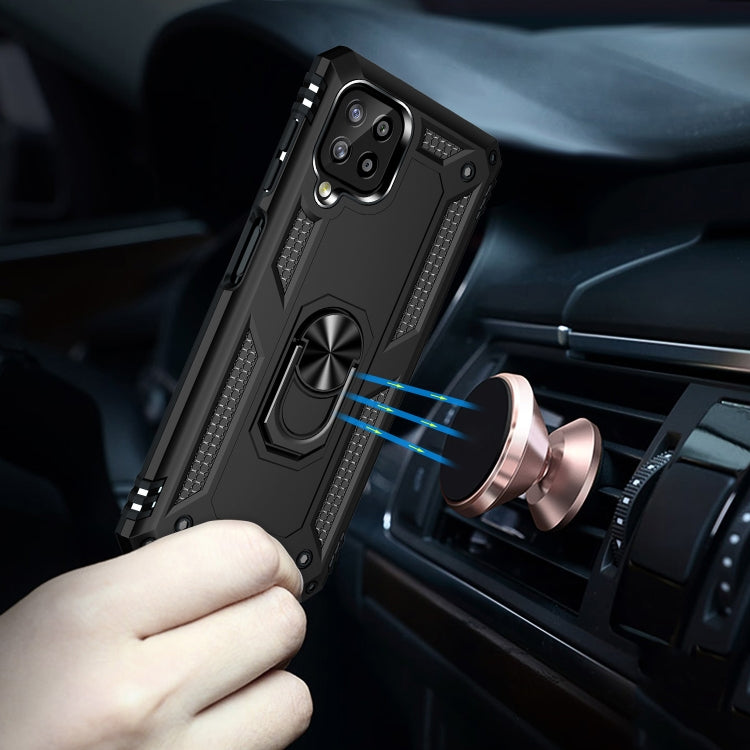 For Samsung Galaxy A22 4G Shockproof TPU + PC Protective Case with 360 Degree Rotating Holder