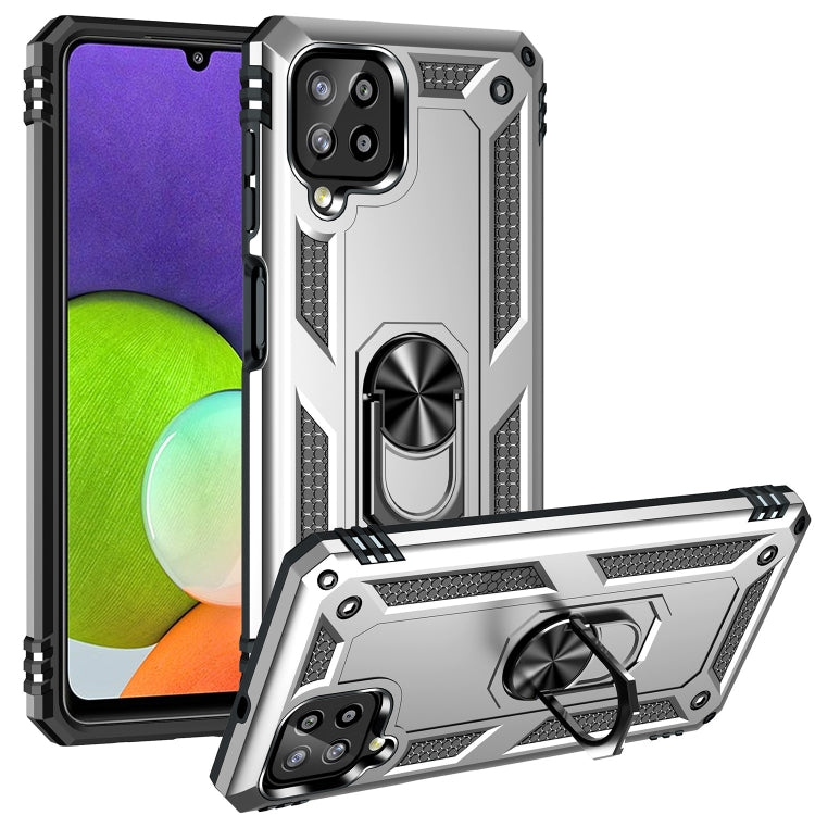 For Samsung Galaxy A22 4G Shockproof TPU + PC Protective Case with 360 Degree Rotating Holder