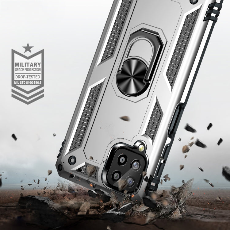 For Samsung Galaxy A22 4G Shockproof TPU + PC Protective Case with 360 Degree Rotating Holder