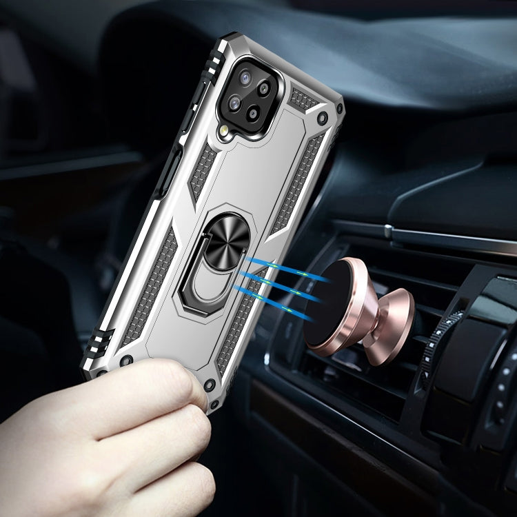 For Samsung Galaxy A22 4G Shockproof TPU + PC Protective Case with 360 Degree Rotating Holder