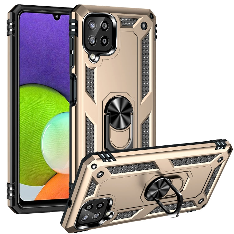 For Samsung Galaxy A22 4G Shockproof TPU + PC Protective Case with 360 Degree Rotating Holder
