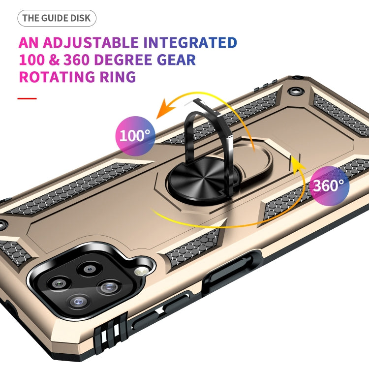 For Samsung Galaxy A22 4G Shockproof TPU + PC Protective Case with 360 Degree Rotating Holder