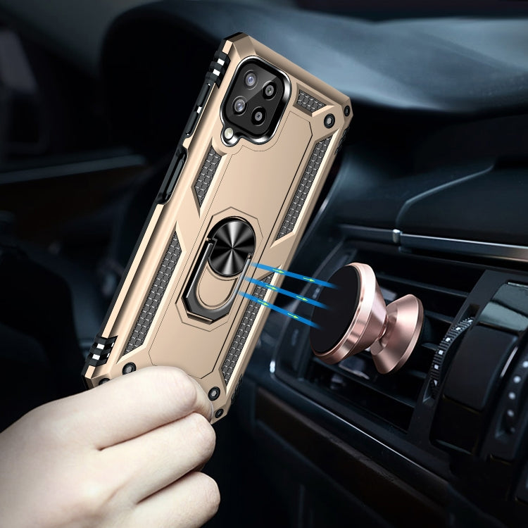 For Samsung Galaxy A22 4G Shockproof TPU + PC Protective Case with 360 Degree Rotating Holder