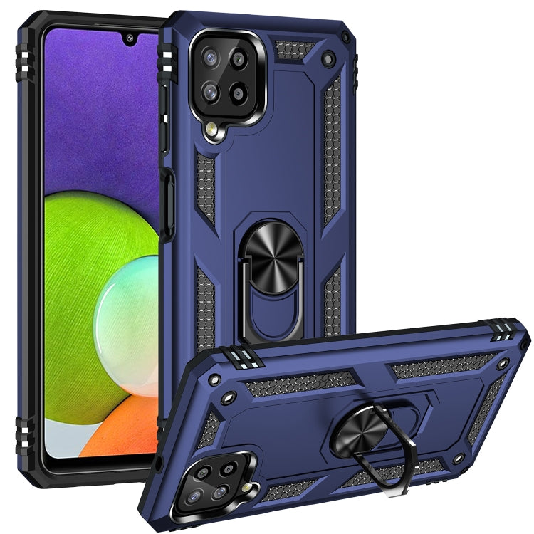 For Samsung Galaxy A22 4G Shockproof TPU + PC Protective Case with 360 Degree Rotating Holder