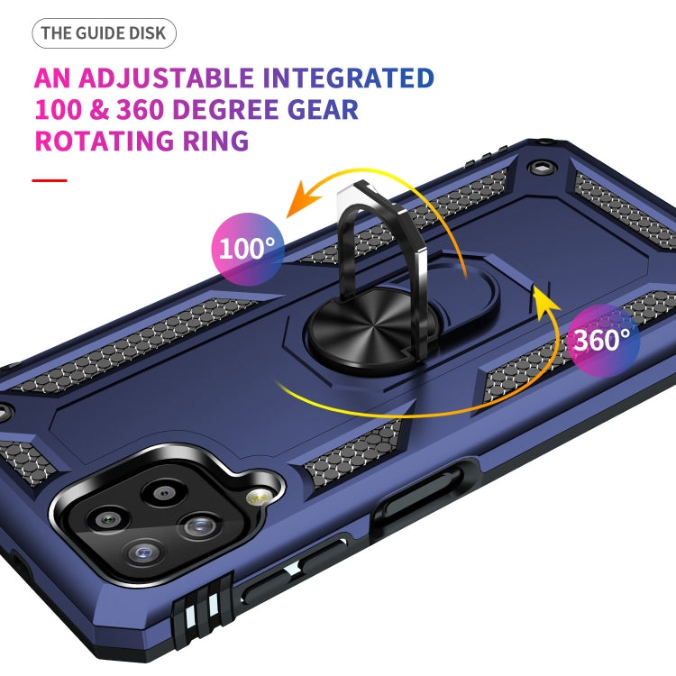 For Samsung Galaxy A22 4G Shockproof TPU + PC Protective Case with 360 Degree Rotating Holder