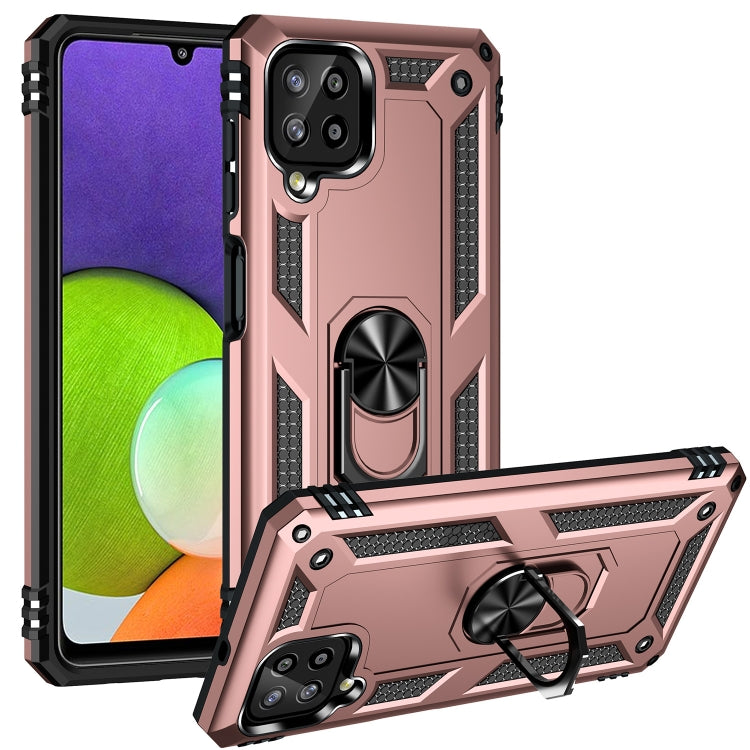 For Samsung Galaxy A22 4G Shockproof TPU + PC Protective Case with 360 Degree Rotating Holder