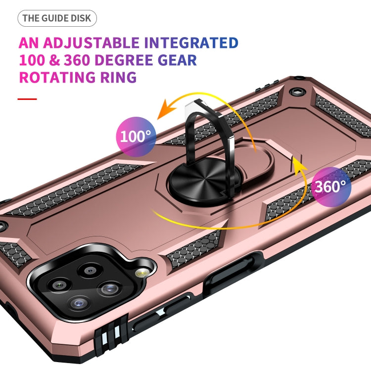 For Samsung Galaxy A22 4G Shockproof TPU + PC Protective Case with 360 Degree Rotating Holder