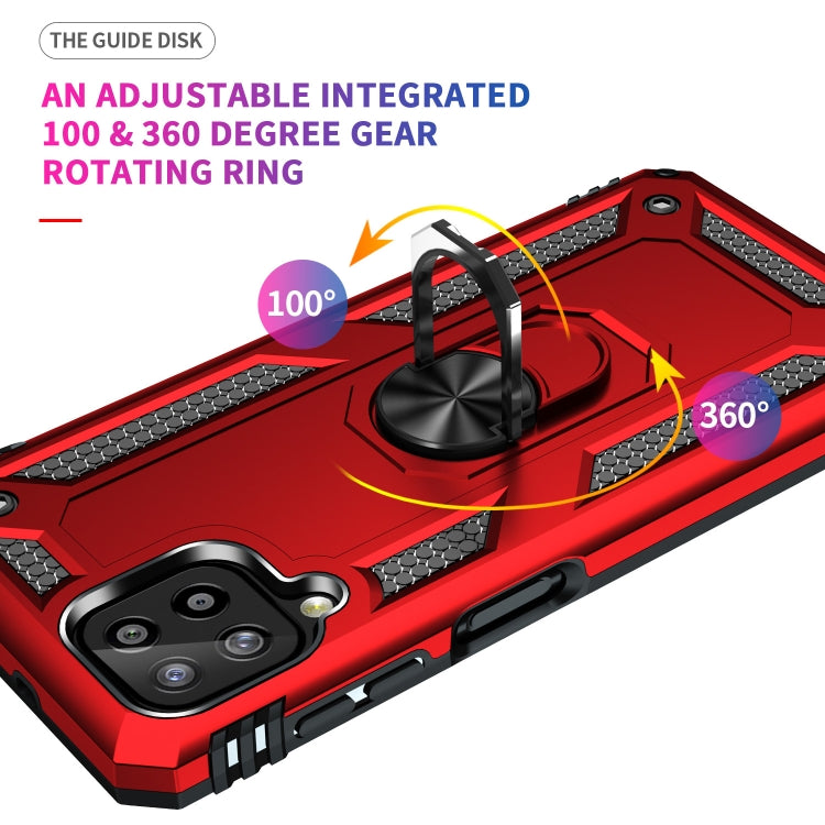 For Samsung Galaxy A22 4G Shockproof TPU + PC Protective Case with 360 Degree Rotating Holder