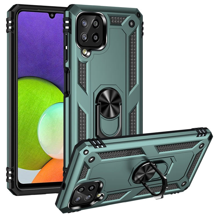 For Samsung Galaxy A22 4G Shockproof TPU + PC Protective Case with 360 Degree Rotating Holder