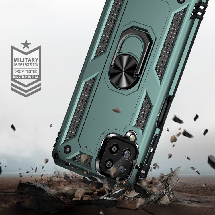 For Samsung Galaxy A22 4G Shockproof TPU + PC Protective Case with 360 Degree Rotating Holder