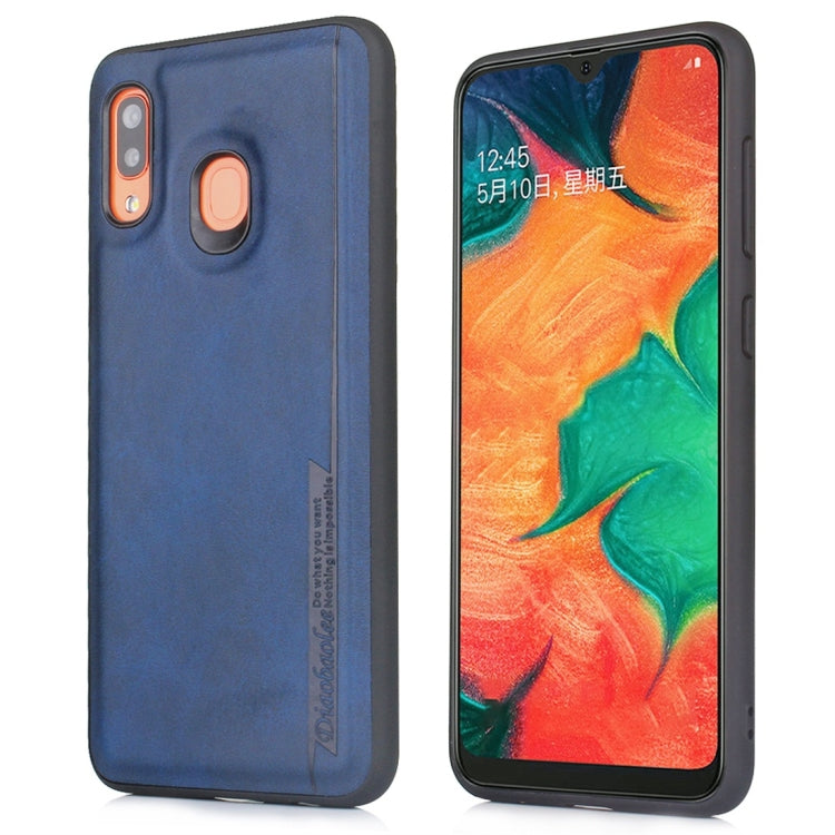 For Galaxy A20 / A30 Diaobaolee Shockproof PU + TPU Protective Case