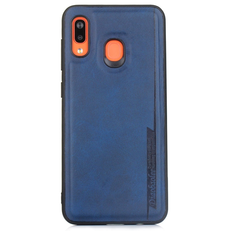 For Galaxy A20 / A30 Diaobaolee Shockproof PU + TPU Protective Case