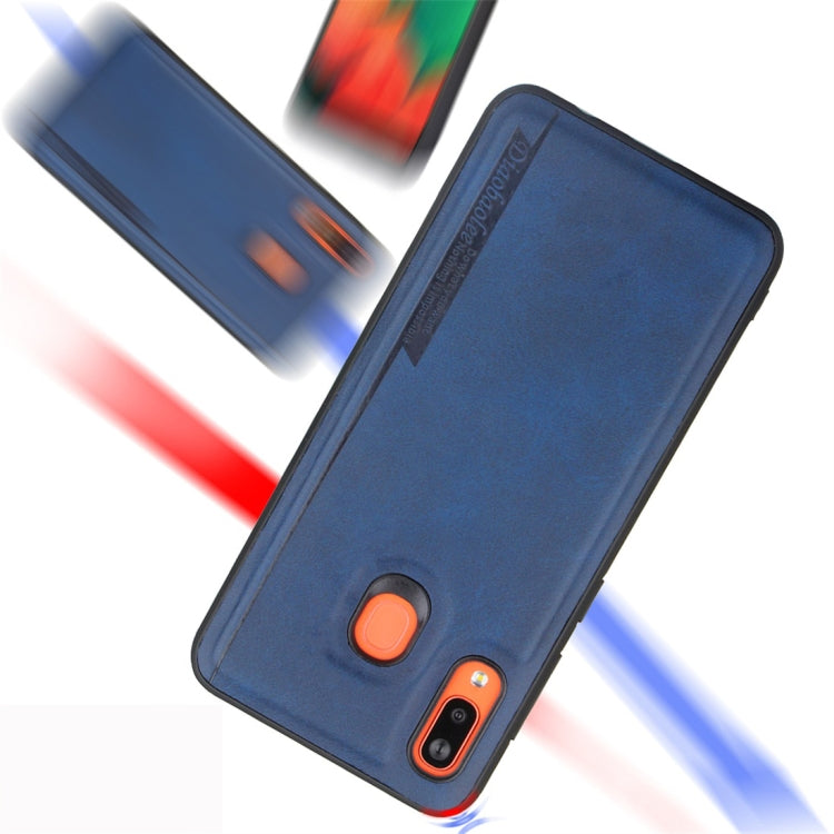For Galaxy A20 / A30 Diaobaolee Shockproof PU + TPU Protective Case