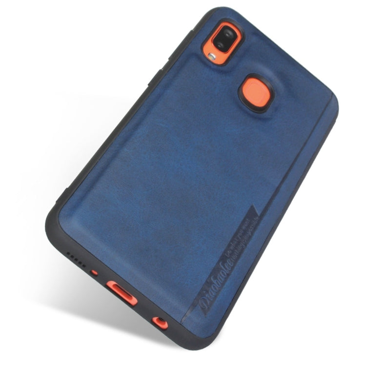For Galaxy A20 / A30 Diaobaolee Shockproof PU + TPU Protective Case