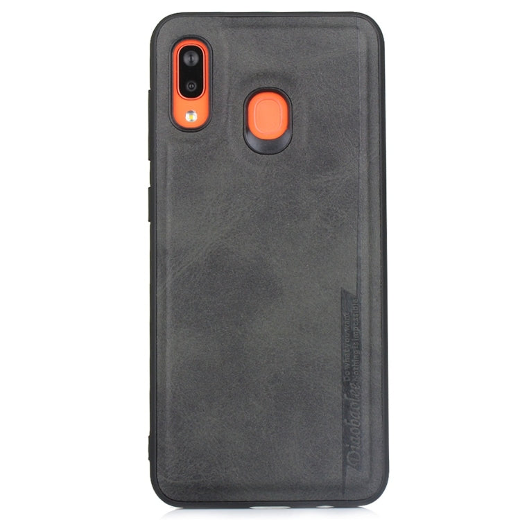 For Galaxy A20 / A30 Diaobaolee Shockproof PU + TPU Protective Case
