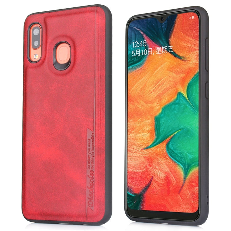 For Galaxy A20 / A30 Diaobaolee Shockproof PU + TPU Protective Case