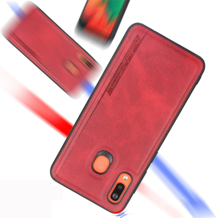 For Galaxy A20 / A30 Diaobaolee Shockproof PU + TPU Protective Case