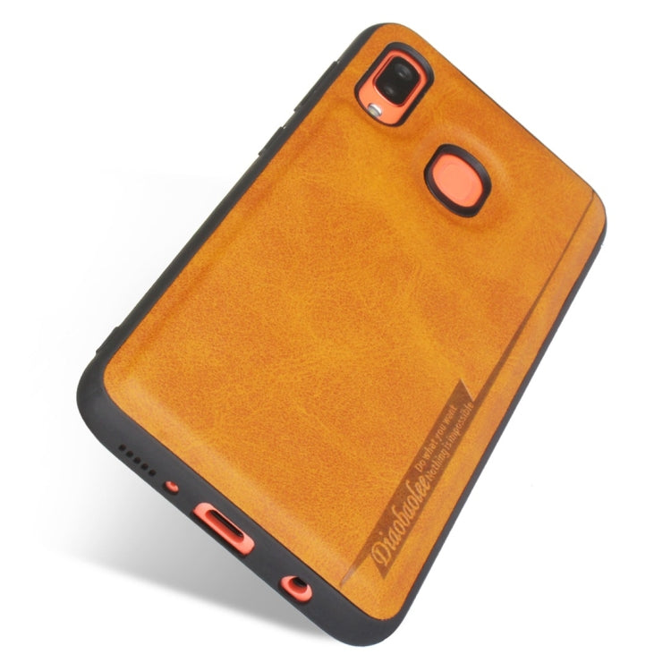 For Galaxy A20 / A30 Diaobaolee Shockproof PU + TPU Protective Case