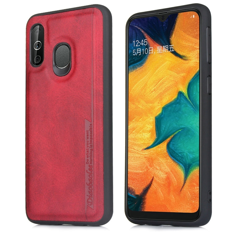 For Galaxy A40 Diaobaolee Shockproof PU + TPU Protective Case