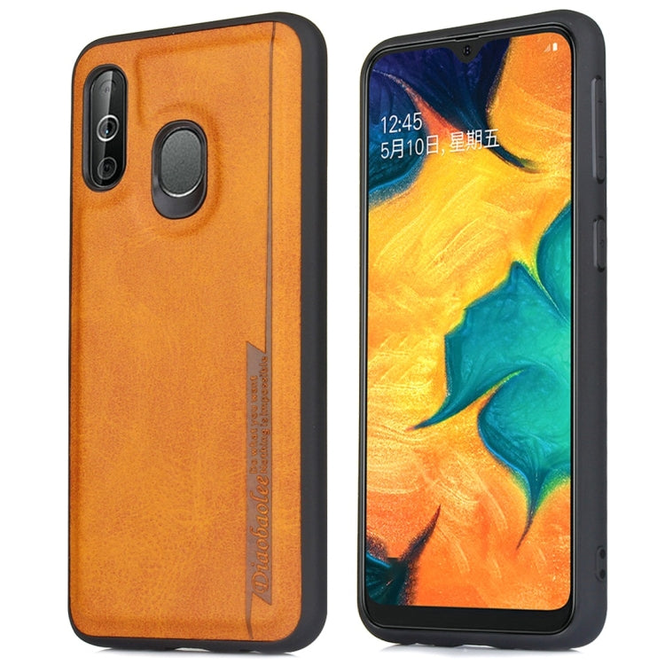 For Galaxy A40 Diaobaolee Shockproof PU + TPU Protective Case