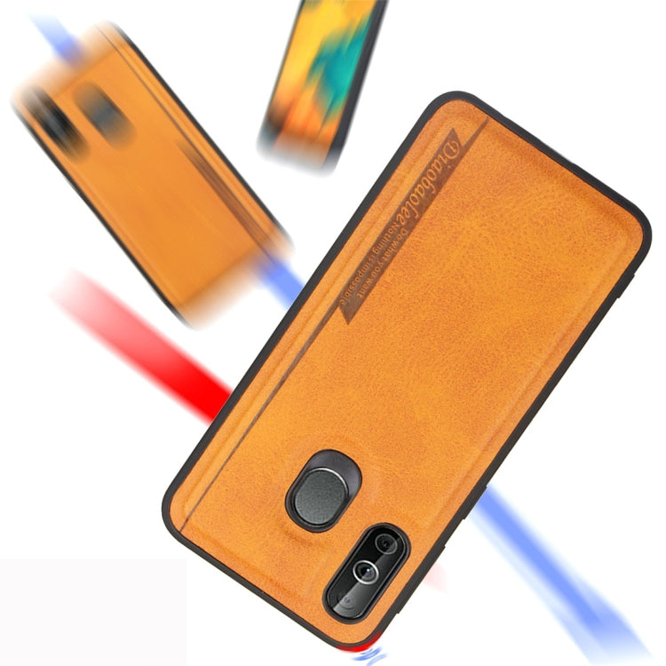 For Galaxy A40 Diaobaolee Shockproof PU + TPU Protective Case