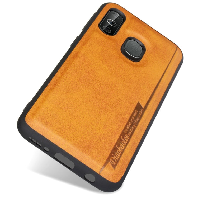For Galaxy A40 Diaobaolee Shockproof PU + TPU Protective Case
