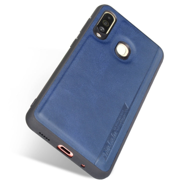 For Galaxy A60 Diaobaolee Shockproof PU + TPU Protective Case