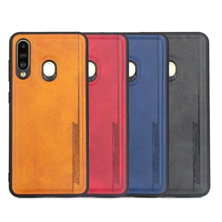 For Galaxy A60 Diaobaolee Shockproof PU + TPU Protective Case