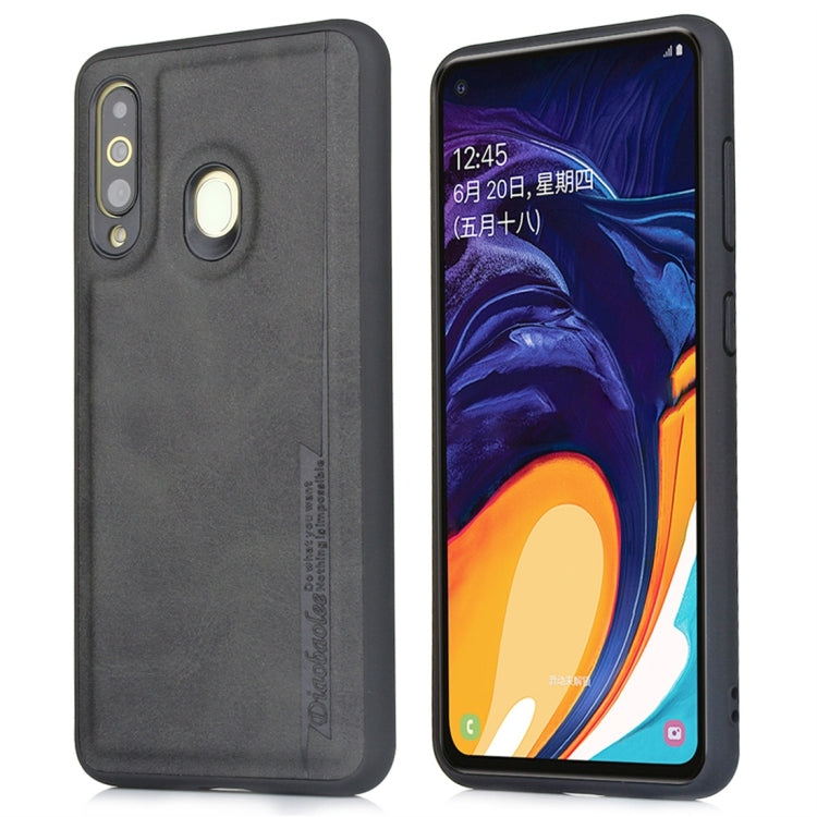 For Galaxy A60 Diaobaolee Shockproof PU + TPU Protective Case