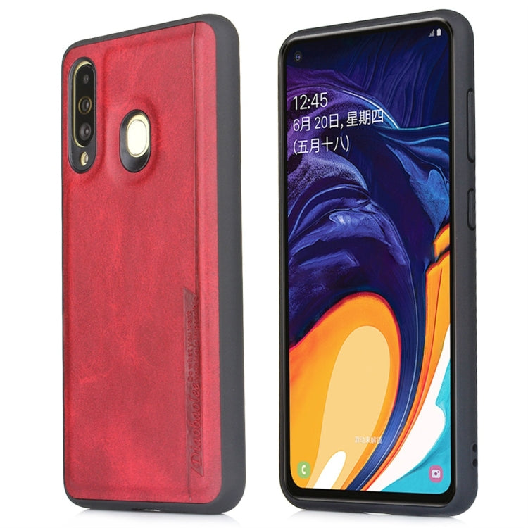 For Galaxy A60 Diaobaolee Shockproof PU + TPU Protective Case