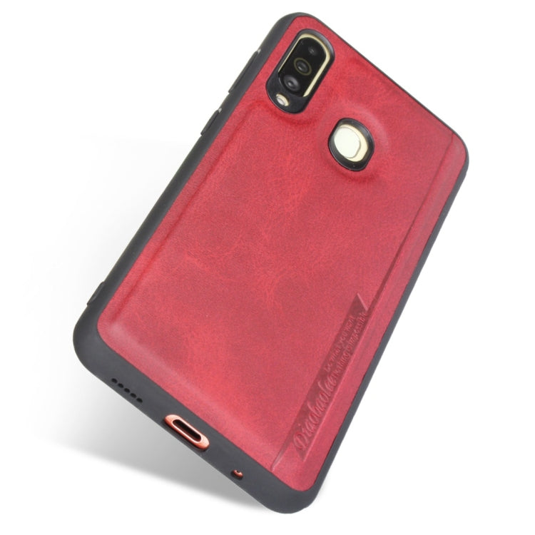 For Galaxy A60 Diaobaolee Shockproof PU + TPU Protective Case