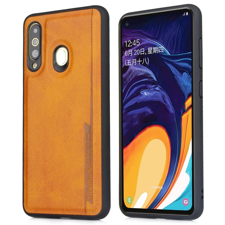 For Galaxy A60 Diaobaolee Shockproof PU + TPU Protective Case