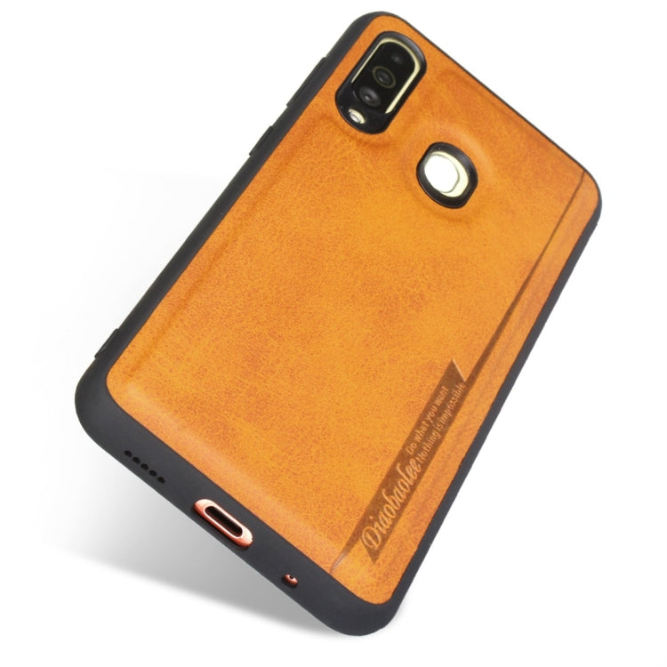 For Galaxy A60 Diaobaolee Shockproof PU + TPU Protective Case
