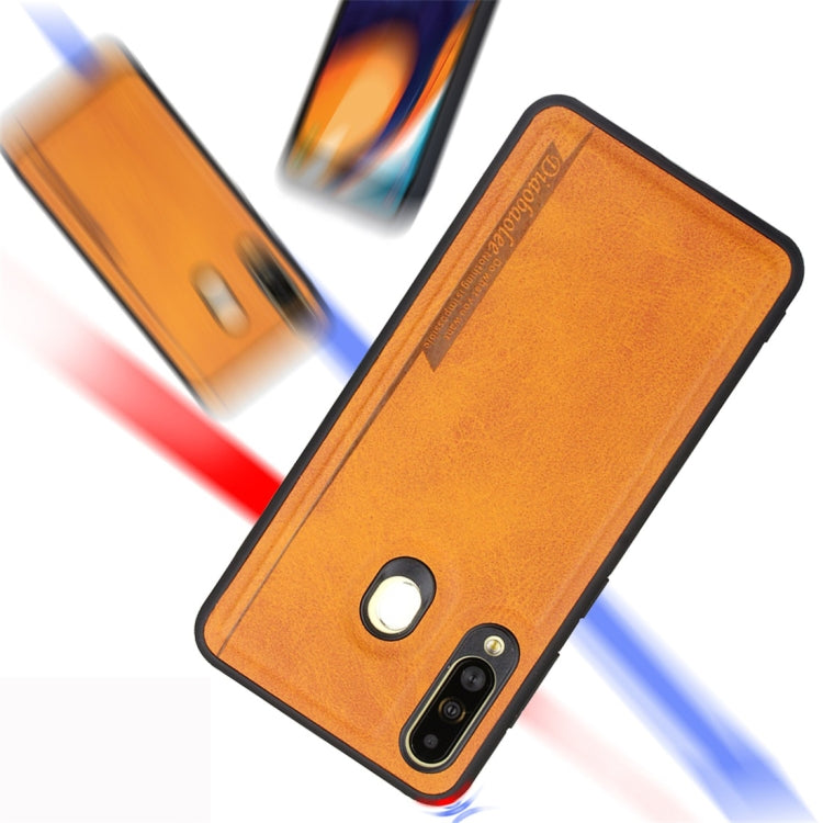 For Galaxy A60 Diaobaolee Shockproof PU + TPU Protective Case