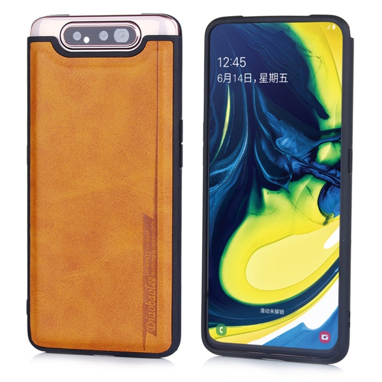 For Galaxy A80 / A90 Diaobaolee Shockproof PU + TPU Protective Case