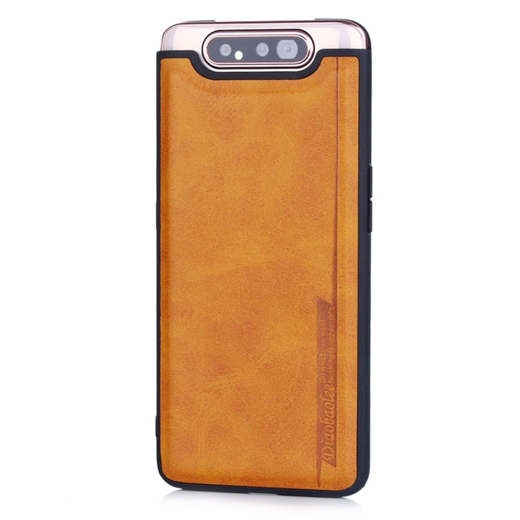 For Galaxy A80 / A90 Diaobaolee Shockproof PU + TPU Protective Case