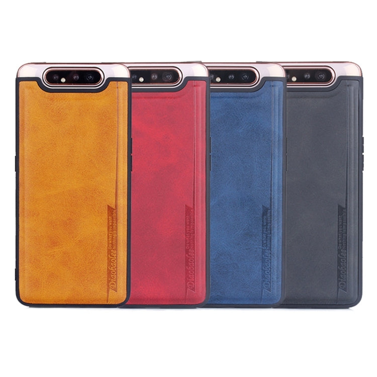 For Galaxy A80 / A90 Diaobaolee Shockproof PU + TPU Protective Case