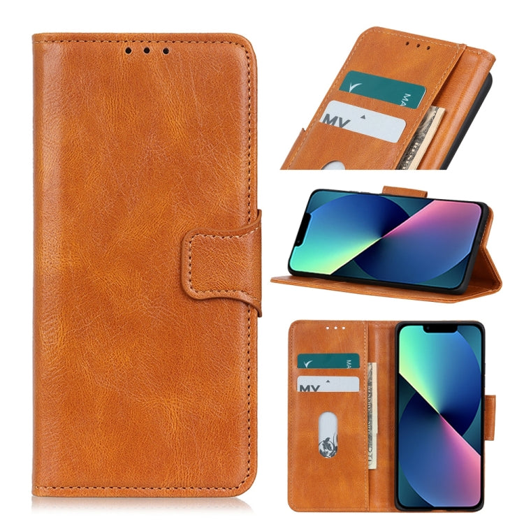 For iPhone 13 mini Mirren Crazy Horse Texture Horizontal Flip Leather Case with Holder & Card Slots & Wallet