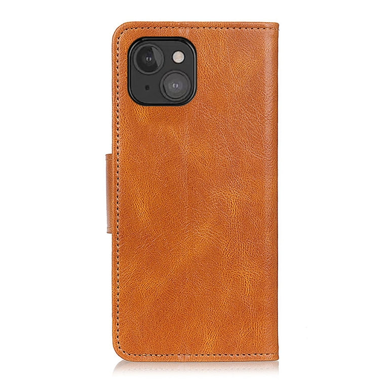 For iPhone 13 mini Mirren Crazy Horse Texture Horizontal Flip Leather Case with Holder & Card Slots & Wallet