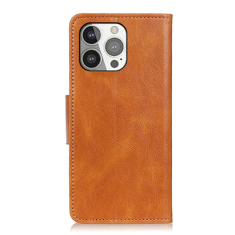 For iPhone 13 Pro Mirren Crazy Horse Texture Horizontal Flip Leather Case with Holder & Card Slots & Wallet