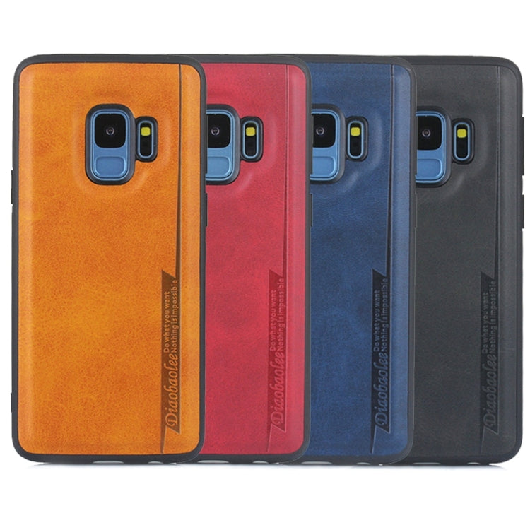 For Galaxy S9 Diaobaolee Shockproof PU + TPU Protective Case