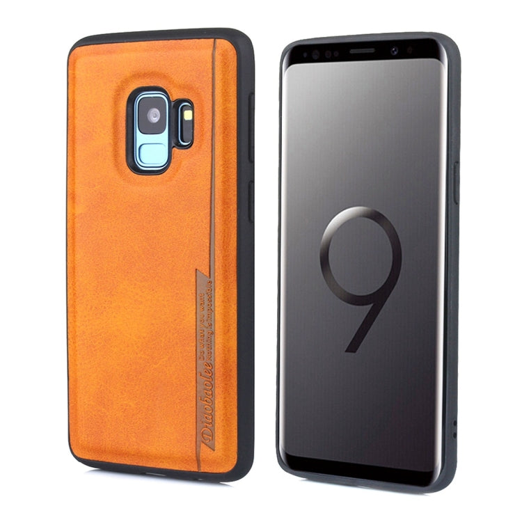 For Galaxy S9 Diaobaolee Shockproof PU + TPU Protective Case