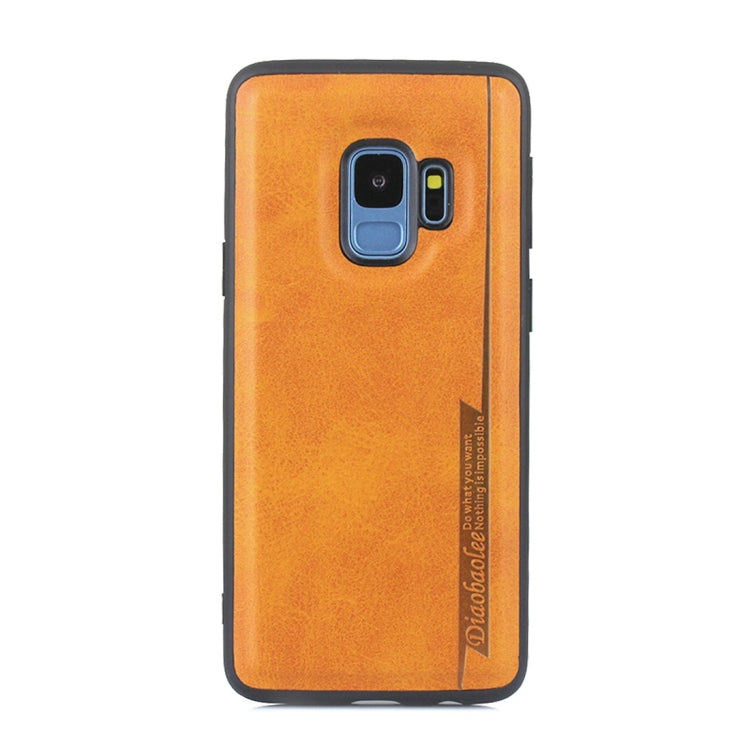 For Galaxy S9 Diaobaolee Shockproof PU + TPU Protective Case