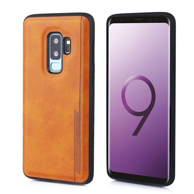 For Galaxy S9+ Diaobaolee Shockproof PU + TPU Protective Case