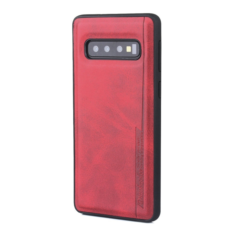 For Galaxy S10 Diaobaolee Shockproof PU + TPU Protective Case