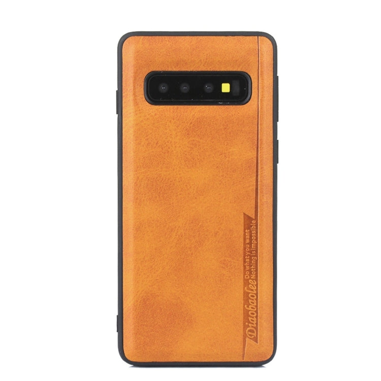 For Galaxy S10 Diaobaolee Shockproof PU + TPU Protective Case