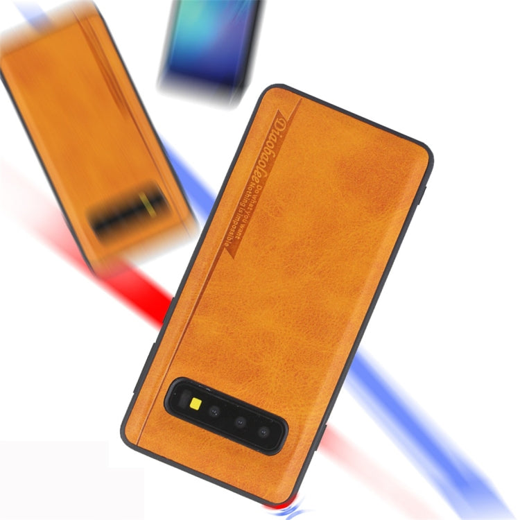 For Galaxy S10 Diaobaolee Shockproof PU + TPU Protective Case