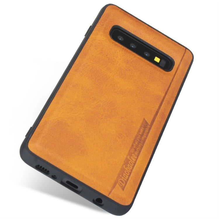 For Galaxy S10 Diaobaolee Shockproof PU + TPU Protective Case