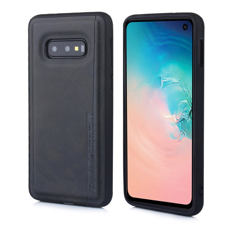 For Galaxy S10e Diaobaolee Shockproof PU + TPU Protective Case